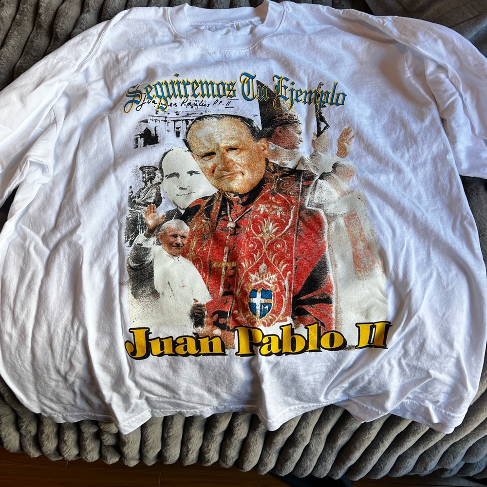 Kanye West white lives matter T-shirts from Skid Row drop off